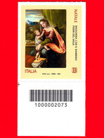 Nuovo - MNH - ITALIA - 2020 - Santo Natale, Pittorico - Madonna Con Il Bambino Di Perin Del Vaga - B - Barre 2073 - Códigos De Barras