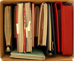 ESTATE BALANCE BOX A Large Box Containing A Dozen Stock Books Or Albums. At A Glance, Mainly 20th Century Ranges That In - Sonstige & Ohne Zuordnung