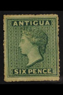 1863-67 6d Green, Watermark Small Star, Rough Perf 14-16, SG 8, Fine Unused Without Gum. Cat £700 For More Images, Pleas - Altri & Non Classificati