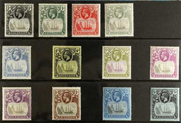 1924 KGV Badge Of The Colony Set Complete, SG 10/20, Very Fine Mint. (12 Stamps) For More Images, Please Visit Http://ww - Ascensione