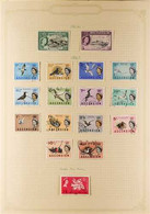 1946-1984 FINE USED COLLECTION An Original Collection In A "Senator" Album, And Including 1956 Definitive Set, 1963 Bird - Ascensione