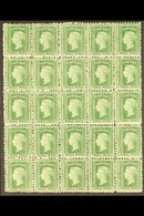 NEW SOUTH WALES 1893 3d Emerald Green, Perf 10, Inverted Watermark, SG 228, 5 X 5 Mint Multiple, The Three Middle Horizo - Andere & Zonder Classificatie