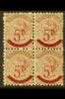 SOUTH AUSTRALIA 1891 5d On 6d Deep Brown, SG 230a, Block Of 4, Very Fine Mint The Lower Stamps Being Never Hinged (4 Sta - Altri & Non Classificati