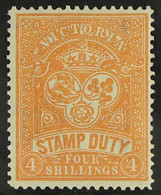 VICTORIA 1886 4s Red Orange, Perf 12, Wmk Sideways, SG 269, Very Fine Mint. For More Images, Please Visit Http://www.san - Altri & Non Classificati