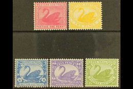 WESTERN AUSTRALIA 1898-1907 Wmk W Crown A Set, SG 112/116, Fine Mint (5 Stamps) For More Images, Please Visit Http://www - Andere & Zonder Classificatie