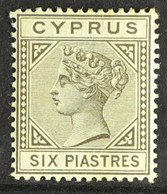 1892 - 4 6pi Olive Grey, Queen Victoria, Die II, Wmk Crown CA, SG 36, Very Fine Mint. For More Images, Please Visit Http - Altri & Non Classificati