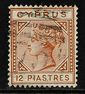 1892 12pi Orange Brown, "Die II", As SG 37, Impressive "used" Forgery With Genuine Wmk And Perfs And Possible Genuine "9 - Altri & Non Classificati