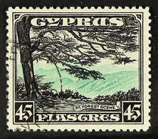 1934 45pi Green And Black, SG143, Neat Part Registered Cancel. For More Images, Please Visit Http://www.sandafayre.com/i - Altri & Non Classificati