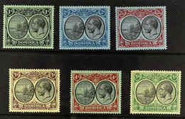 1923 KGV And Badge, Wmk Script CA values 1s To 5s, SG 83/88, Very Fine Mint. (6 Stamps) For More Images, Please Visit Ht - Dominica (...-1978)