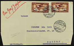 1931 ZEPPELIN - LARGE PART COVER. (10th Apr) Large Part Commercial Cover To Germany Bearing The 1931 Air Set (SG 185/86) - Altri & Non Classificati