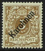 CAROLINE ISLANDS 1899 3pf Grey-brown, Type I Overprint, Mi 1 I, SG 1, Fine Mint, Nice Example. For More Images, Please V - Andere & Zonder Classificatie