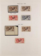 1922-1940 ATTRACTIVE FINE MINT COLLECTION With Many Better Items And Varieties On Leaves, Includes 1922 Thom Set, 1922 2 - Altri & Non Classificati