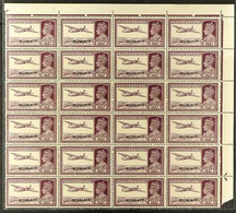 1945 14a Purple, Corner Marginal BLOCK OF TWENTY FOUR, SG 63, Few Split Perfs, Otherwise Fine, Never Hinged Mint. For Mo - Kuwait