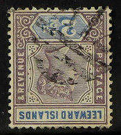 1890 2½d Dull Mauve & Blue WATERMARK INVERTED Variety, SG 3w, Fine Used With Neat Cancel, A Few Shortish Perfs, Fresh &  - Leeward  Islands