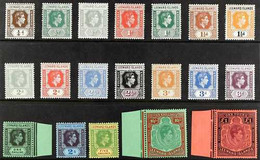 1938-51 KGVI Complete Set, SG 95/114b, Never Hinged Mint, £1 Is Perf 14, Very Fresh. (19 Stamps) For More Images, Please - Leeward  Islands