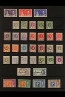 1937-58 COLLECTION OF USED SETS. A Most Useful Collection Of Used Sets On A Pair Of Stock Pages. Includes 1938-49 KGVI D - Mauritius (...-1967)
