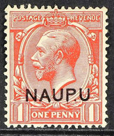 1916 - 23 1d Bright Scarlet, Variety "overprinted NAUP.U", SG 2a, Very Fine Mint. Scarce Stamp. For More Images, Please  - Nauru