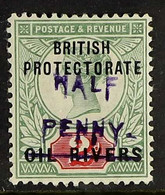 OIL RIVERS ½d On 2d, SG Type 9 Surcharge In Violet, SG 29, Good Mint. For More Images, Please Visit Http://www.sandafayr - Sonstige & Ohne Zuordnung