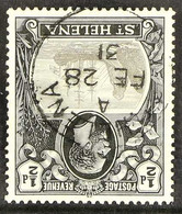 1922-37 ½d Grey And Black, WATERMARK INVERTED, SG 97gw, With Full Upright 1931 Cds, Very Scarce ! For More Images, Pleas - Sint-Helena