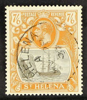 1922-37 7s.6d Grey-brown And Yellow-orange, SG 111, With May 1937 Cds.  For More Images, Please Visit Http://www.sandafa - Sint-Helena