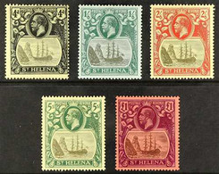 1922-37 Watermark MCA Complete Set, SG 92/96, Very Fine Mint, Very Fresh & Attractive. (5 Stamps) For More Images, Pleas - Sint-Helena