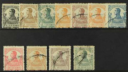 GULF OF GUINEA 1912 Set (less 30c And 1p), SG 127/139, Edifil 85/97, Each With "Muestra" A.000,000 on Reverse, Further O - Altri & Non Classificati