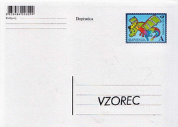 Slovenia Mint Postal Stationery Card With Vzorec / Specimen Overprint And 7 More Specimen Items - Slovenia