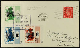 ISLE OF MAN 1951 (10 Sept)  B.E.A. AIR LETTER From Isle Of Man To Colwyn Bay, Bearing B.E.A. 7d On 6d, 11d And 1s4d Plus - Sonstige & Ohne Zuordnung