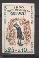 Année Du Réfugié YT 1253 De 1960 Sans Trace De Charnière - Non Dentelés
