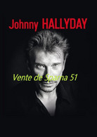 Johnny Hallyday (écriture Rouge)  -   A 3 Plastifiée - Afiches & Pósters