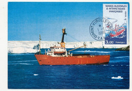 TAAF - Carte Maximum - 3,00 Polar - Dumont D'Urville Terre Adélie - 1/1/1986 - Storia Postale