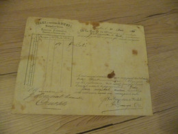 Feuille De Route Roulage Montpellier Cette Sète  Nègre Cousins Michel 1866 Pour Creissels En L'état - Verkehr & Transport