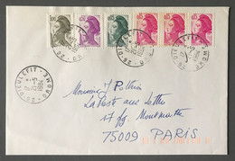 France N°2178, 2180 (x3), 2184 Et 2185 Sur Enveloppe De DIEULEFIT 21.5.1984 - (C1157) - 1961-....