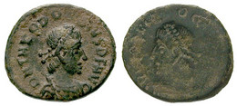 THEODOSIUS II   (402 - 450) AD   -   AE4   1,44 Gr.   -   Cyzicus   (424 - 425) AD  -  RIC: 442 VGL - SUPER!  -   INCUUS - La Caduta Dell'Impero Romano (363 / 476)
