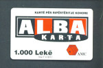 ALBANIA  -  Remote Phonecard As Scan - Albania