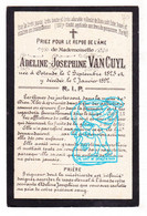 DP Adeline Josephine Van Cuyl VanCuyl ° Oostende 1825 † 1892 - Images Religieuses