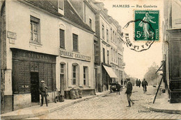 Mamers * La Rue Gambetta * Grainetier Graineterie FOREAU * Pharmacie SAUGERON - Mamers