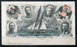 F0778 - USA - Postcard "The German Emperor's New Yacht" - Forwarded From Brooklyn To Braunschweig 1902 - Présidents