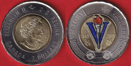 Canada 2 Dollars 2020 "75y Since The End Of WWII" BiMetallic Coloured UNC - Canada