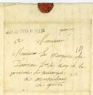 ARM: DU RHIN 1745 Bad Schwalbach Langenschwalbach Hessen Taunus Erbfolgekrieg Marque D'armee Feldpostbrief - Marques D'armée (avant 1900)