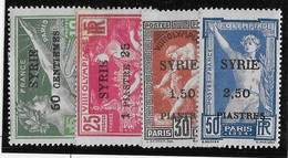 Syrie N°122/125 - Neuf * Avec Charnière - N°123 B/TB Sinon TB - Unused Stamps