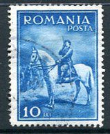 ROMANIA 1932 King Carol II On Horseback Used.   Michel 436 - Usati