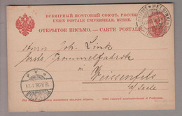 Finnland 1908-08-18 Helsinki Ganzsache 4 Kop. Nach Weissenfels - Lettres & Documents