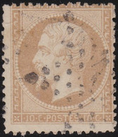 France    .  Y&T    .   21       .     O    .  Oblitéré - 1862 Napoléon III.