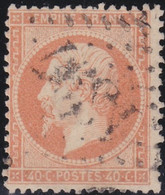 France    .  Y&T    .   23      .     O    .  Oblitéré - 1862 Napoleone III