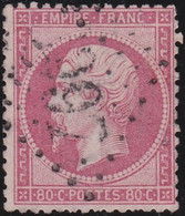 France    .  Y&T    .   24  (2 Scans)        .     O    .  Oblitéré - 1862 Napoléon III