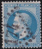 France    .  Y&T    .   29     .     O    .  Oblitéré - 1863-1870 Napoléon III Lauré