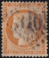 France    .  Y&T    .   38        .     O    .  Oblitéré - 1870 Beleg Van Parijs