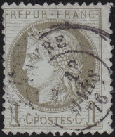 France    .  Y&T    .   50       .   O     .    Oblitéré - 1871-1875 Ceres