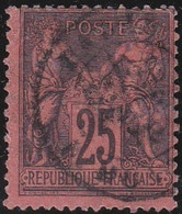 France    .  Y&T    .    91       .   O     .    Oblitéré - 1876-1898 Sage (Type II)
